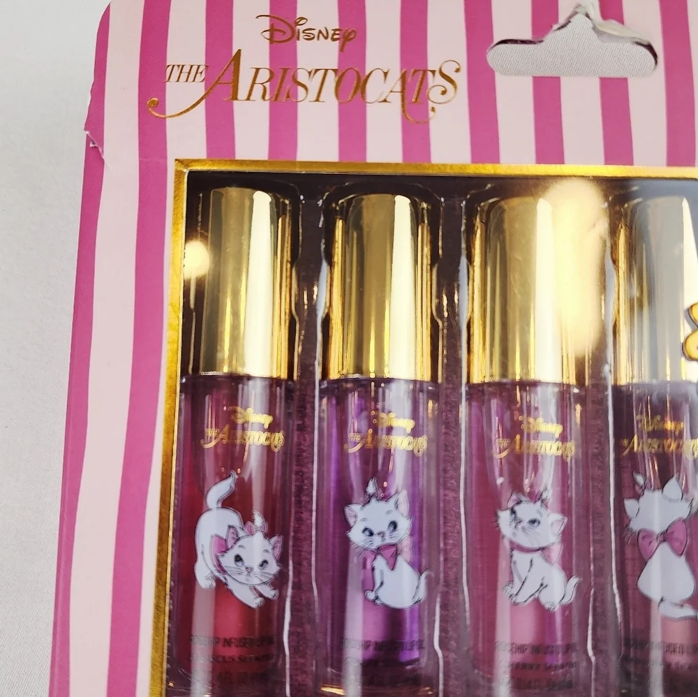 Disney Aristocats Rosehip Infused Lip Oil 4 Pieces Set